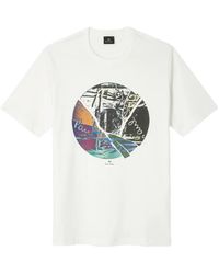 Paul Smith - Broken Record Graphic-Print T-Shirt - Lyst