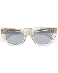 Saint Laurent - Square-Frame Transparent Sunglasses - Lyst