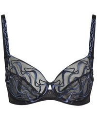 Wacoal - Mayumi Embroidered-Mesh Underwired Bra - Lyst