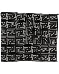Fendi - Ff-monogram Knit Scarf - Lyst