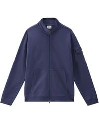 Woolrich - Zip-Up Cotton Track Jacket - Lyst
