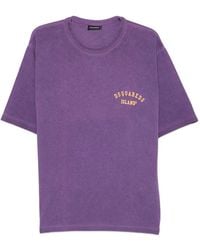 DSquared² - Logo-Print Crew-Neck T-Shirt - Lyst