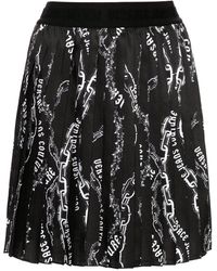 Versace Jeans Couture - Logo-Chain Mini Skirt - Lyst