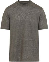 ZEGNA - Oasi Lino T-Shirt - Lyst