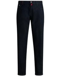 Kiton - Button-Up Straight-Leg Jeans - Lyst