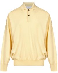 Ssstein - Long-Sleeve Knitted Polo Shirt - Lyst