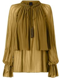 Pinko - Gestufte Bluse - Lyst