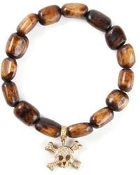 Loree Rodkin - And Diamond Skull Head Bracelet - Lyst
