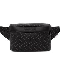 ARMANI EXCHANGE - All-Over Logo-Print Belt Bag - Lyst