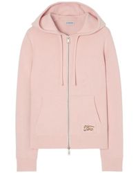 Burberry - Hoodie Zippé En Cachemire Mélangé - Lyst