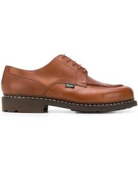 Paraboot - Stitch-Detail Leather Derby Shoes - Lyst