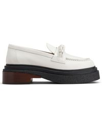 Tod's - Decorative-stitching Leather Loafers - Lyst