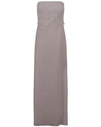 Ermanno Scervino - Lace-Panel Strapless Maxi Dress - Lyst