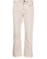 3x1 - High Rise Straight Leg Cropped Jeans - Lyst