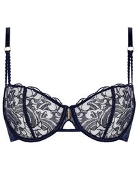 Aubade - Satin Memories Embroidered-Lace Bra - Lyst