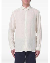 Fay - Linen Shirt - Lyst