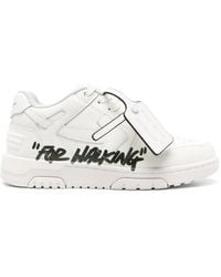 Off-White c/o Virgil Abloh - Off- Out Of Office "For Walking" Leather Sneakers - Lyst