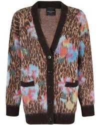 Roberto Collina - Intarsia-Knit Cardigan - Lyst