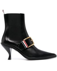 Thom Browne - Chelsea-Boots mit Schnalle - Lyst