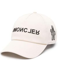 3 MONCLER GRENOBLE - Chapeau en coton à logo appliqué - Lyst