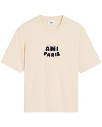 Ami Paris - Maglietta Con Logo - Lyst