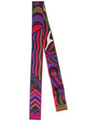 PUCCI - Istrice Marmo-Print Silk Scarf - Lyst