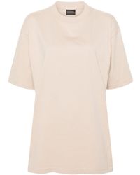 Balenciaga - Katoenen T-shirt Met Stras - Lyst