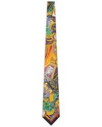Versace - Printed Silk Tie - Lyst