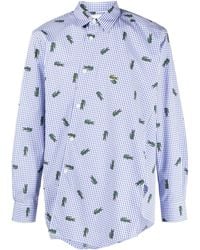 Comme des Garçons - Logo-print Check-pattern Shirt - Lyst