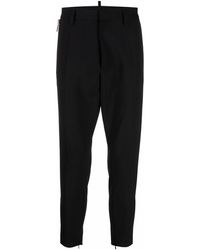DSquared² - Cropped Tapered-leg Trousers - Lyst