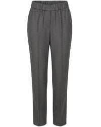 Peserico - Elasticated-Waistband Tailored Trousers - Lyst