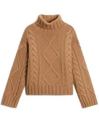 Woolrich - Pull Aran À Col Roulé - Lyst