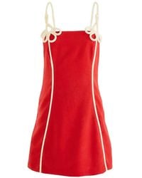 FARM Rio - 3D Flower Euroflax Premium Linen Mini Dress - Lyst