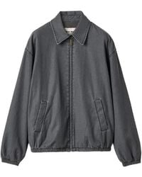 Miu Miu - Logo-Embroidered Zip-Up Jacket - Lyst