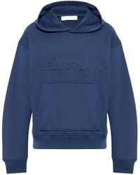 Helmut Lang - Logo-Embossed Hoodie - Lyst
