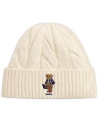 Polo Ralph Lauren - Polo Bear Cable-Knit Beanie Hat - Lyst