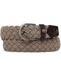 Paul & Shark - Braided Suede-Trim Belt - Lyst