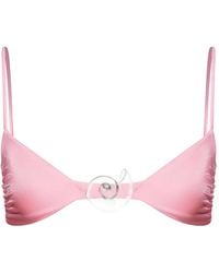Salt & Wave - Magda Shell-Detail Bikini Top - Lyst