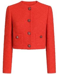 Dolce & Gabbana - Single-Breasted Tweed Jacket - Lyst