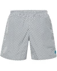 McQueen - Swimwear With All-Over Skulls - Lyst