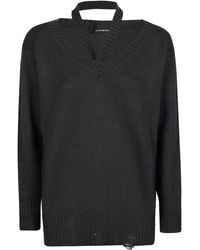 Canessa - Pull En Cachemire À Effet Usé - Lyst