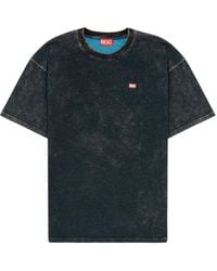 DIESEL - T-Shirt mit Acid-Wash-Effekt - Lyst