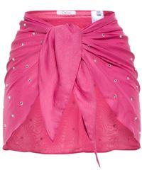 Oséree - Miniskirt Decorated With Crystals - Lyst