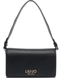 Liu Jo - Small Logo-Plaque Shoulder Bag - Lyst
