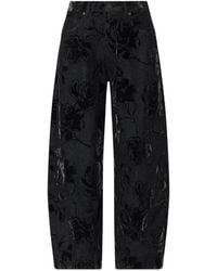 Liu Jo - Balloon Pants With Flocked Print - Lyst