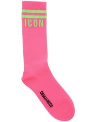 DSquared² - Icon Ribbed Socks - Lyst