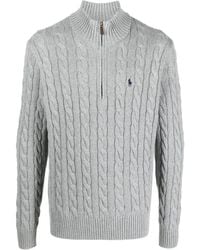 Polo Ralph Lauren - Cable-Knit Half-Zip Jumper - Lyst