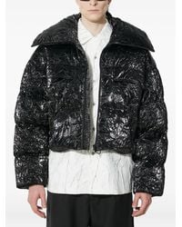 Han Kjobenhavn - Wattierte Jacke Mit Knitteroptik - Lyst