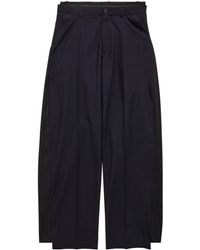 Balenciaga - Patched Hybrid Wool Skater Trousers - Lyst