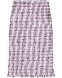 Prada - Minijupe À Fronces - Lyst